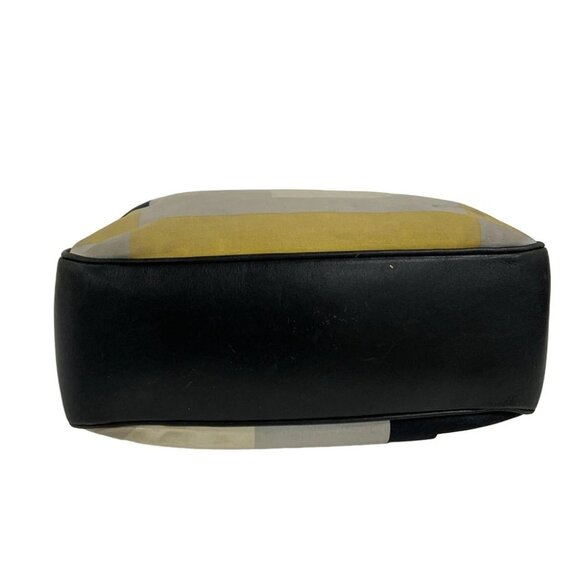 BALLY Busy B - Light gray Black Multi Canvas Leather Tote Bag - Picture 5 of 10